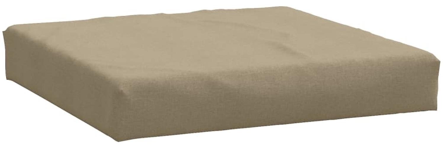 vidaXL Palettenkissen Melange Taupe 60x60x9,5 cm Stoff 4002671 Bild 1