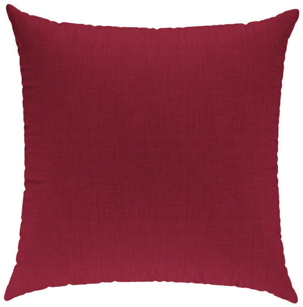 sunnypillow Palettenkissen mit abnehmbarem Bezug Kaltschaum Palettenauflage Palettenpolster Palettensofa Sitzkissen Rückenlehne Indoor Outdoor Kissen 40x40 cm Rot Bild 1