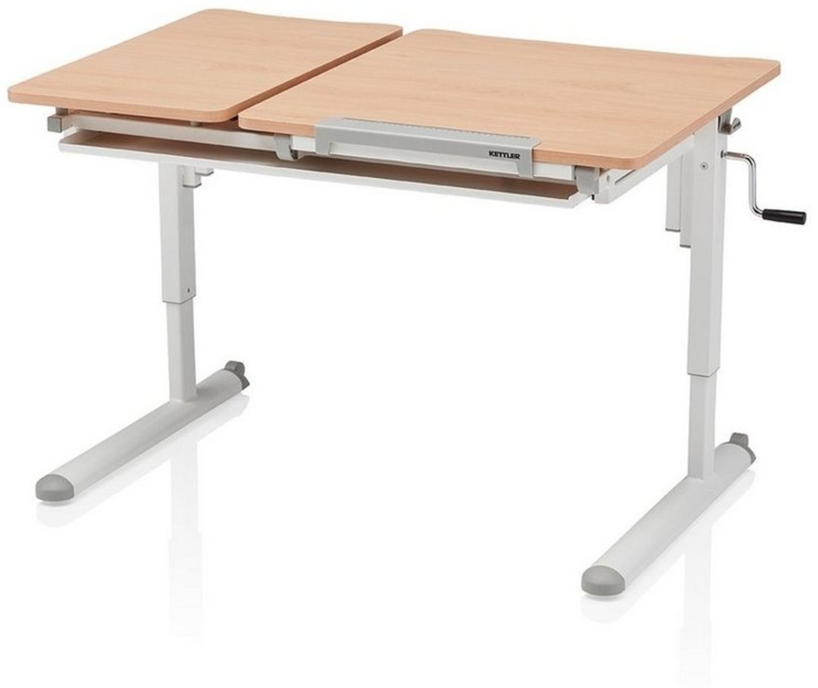 KETTLER Kinderschreibtisch Kinder - und Jugendschreibtisch, erhältlich in vier Farbkombinationen, stufenlos höhenverstellbar, ergonomisch, MADE IN GERMANY Bild 1