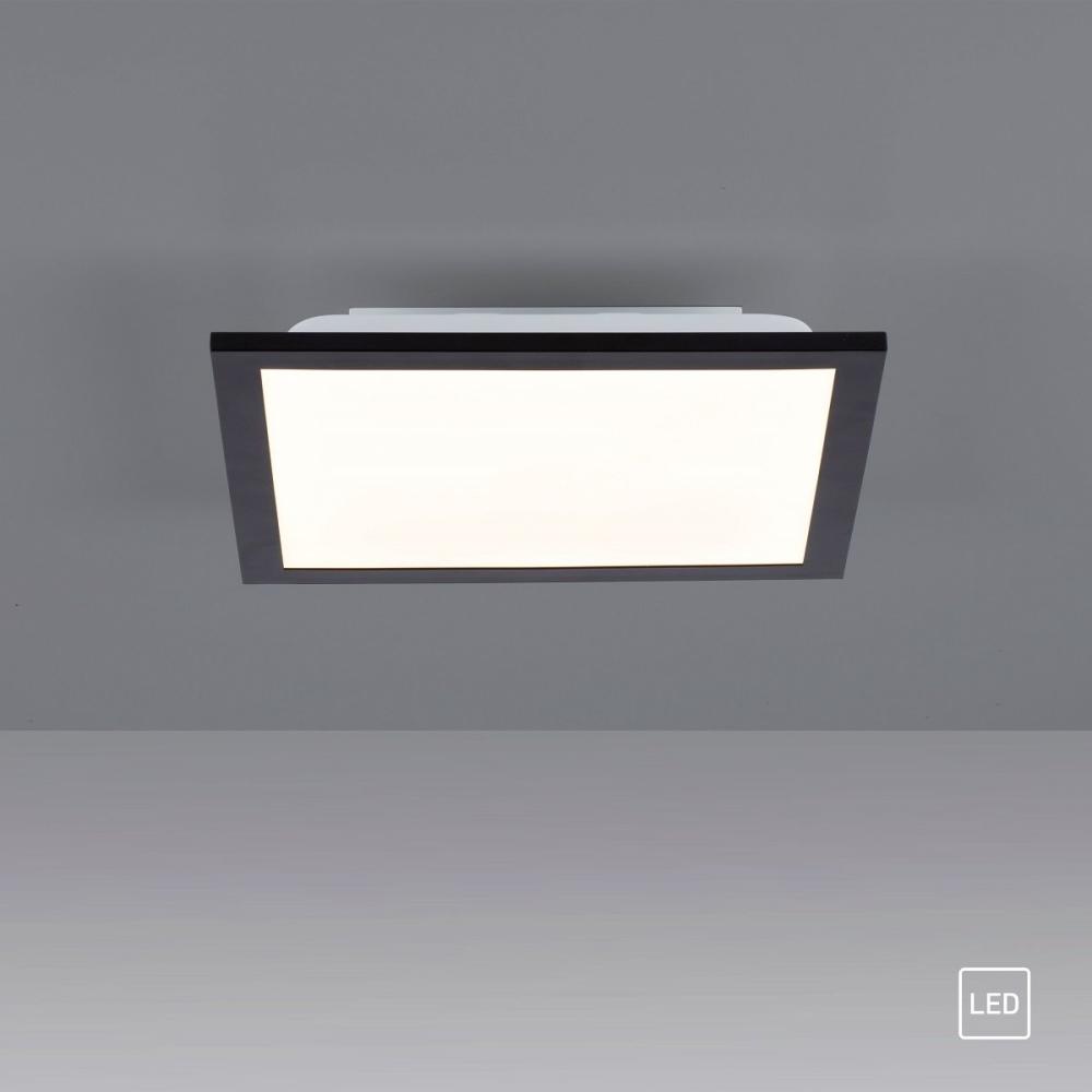 Leuchten Direkt 14740-18 FLAT LED Deckenleuchte schwarz 30x30cm 3000K Bild 1