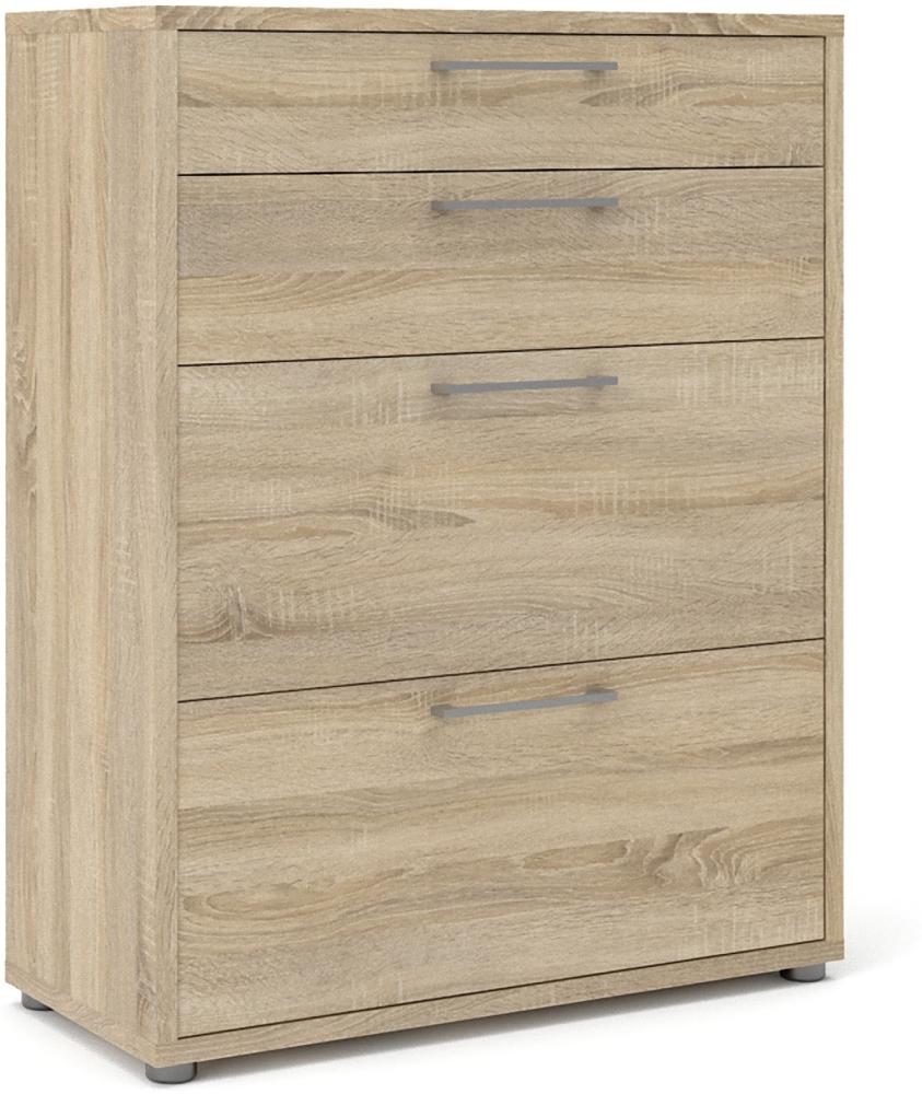 Büroschrank Prisme Ablageschrank Aktenschrank Kommode Sideboard Eiche Dekor Bild 1