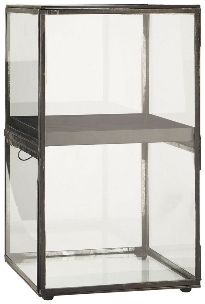 Glasschrank Glasvitrine Vitrine Regal Schränkchen Glas Metall Ib Laursen 0889-25 Bild 1