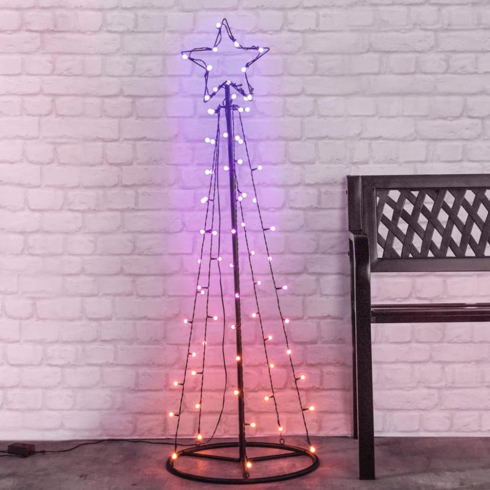 HI Weihnachtsbeleuchtung Weihnachtsbaum-Alternative 62 LEDs 100 cm 438356 Bild 1