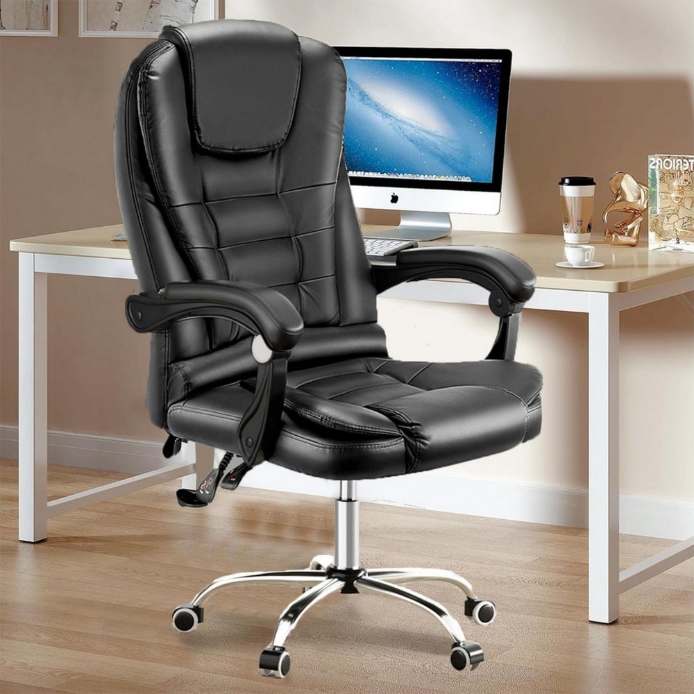 oyajia Bürostuhl Bürostuhl mit Massagefunktion, Gaming Stuhl, Ergonomischer Drehstuhl, Höhenverstellung, mit Gepolsterte Armlehne,Maximale Belastung 150 kg Bild 1