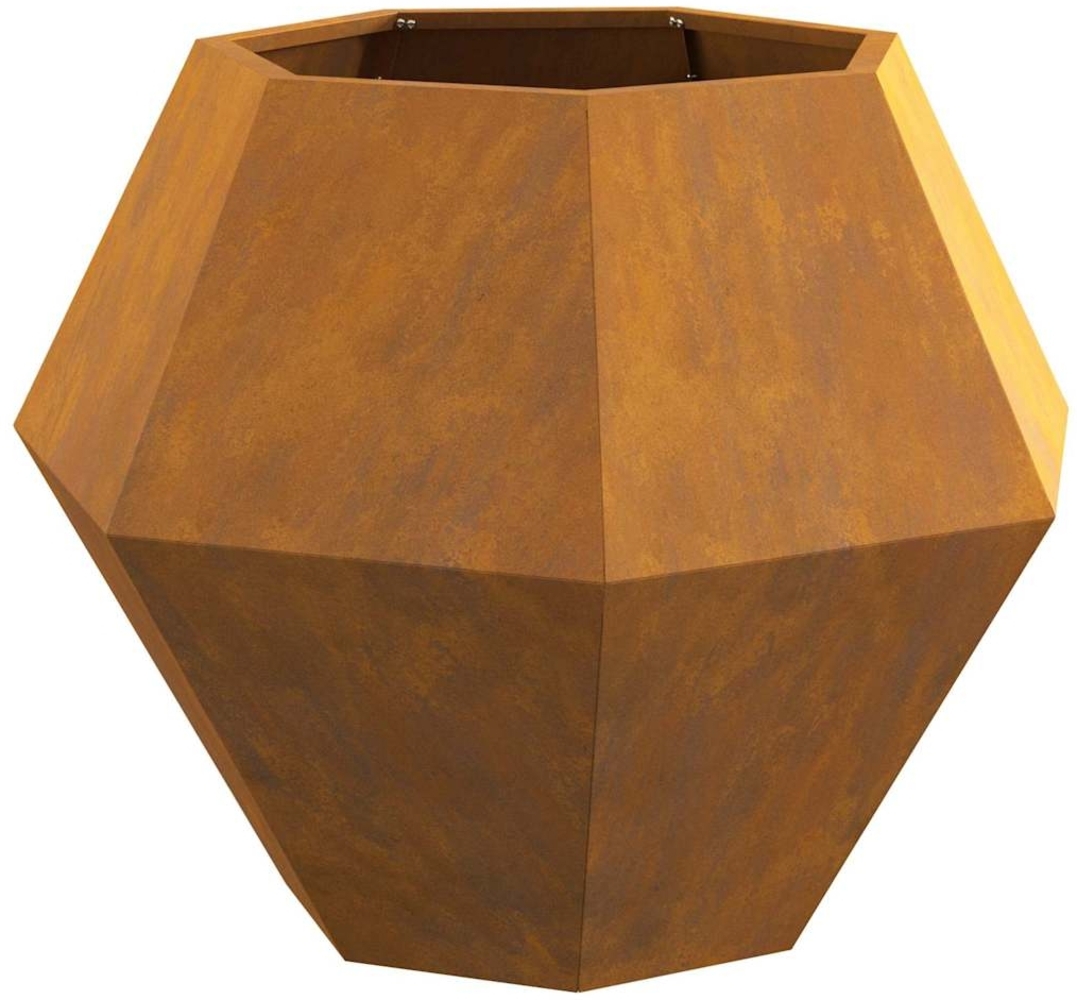 vidaXL Pflanzkübel 2 pcs Rostig 75 x 75 x 60 cm Wetterfeststahl 884051 Bild 1