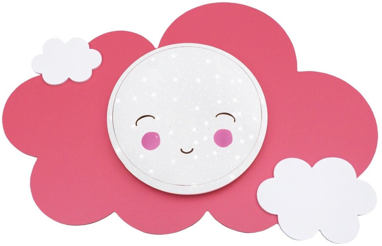 Elobra No. 137574 Deckenleuchte Wolke Starlight Smile altrosa weiß Bild 1