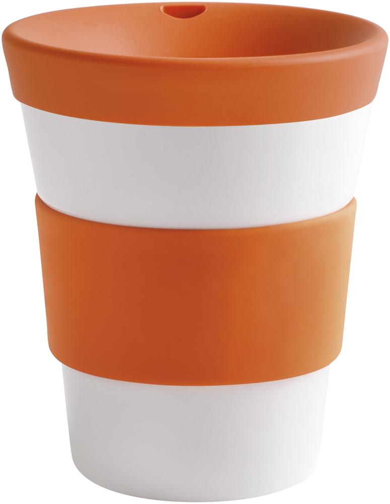 KAHLA cupit To Go Becher 0,35 l Banderole sunset orange Bild 1