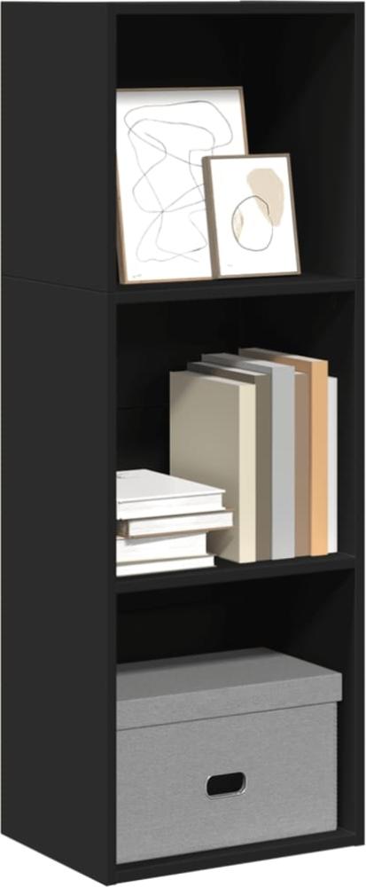 vidaXL Bücherregal Schwarz 40x30x114 cm Holzwerkstoff 857868 Bild 1