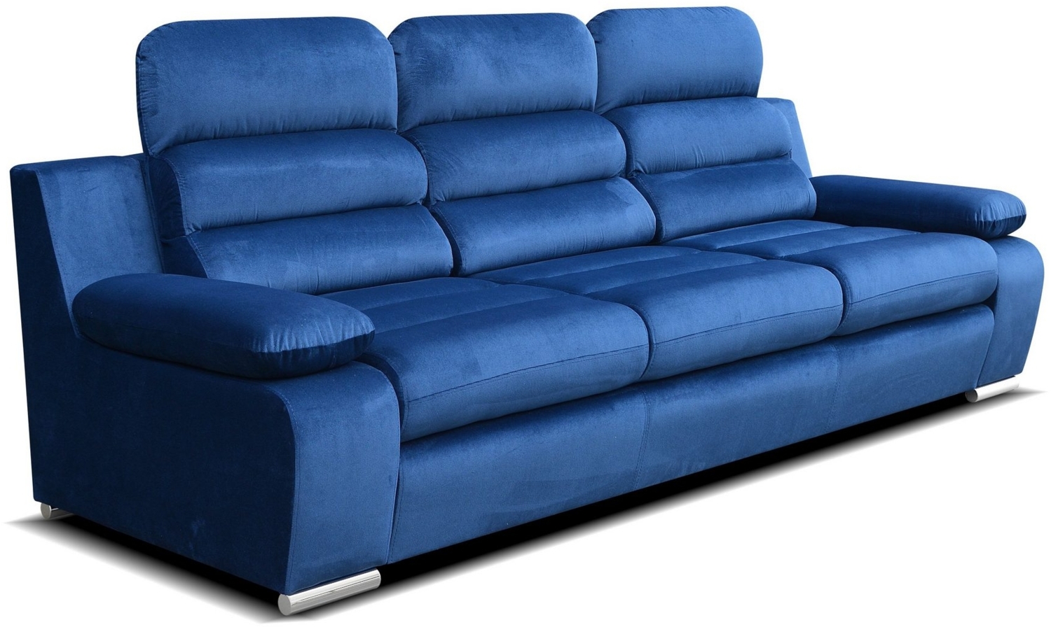 robin 'Amber' 3-Sitzer mit Schlaffunktion, Kronos-Stoff blau, 238 x 96 x 95 cm Bild 1