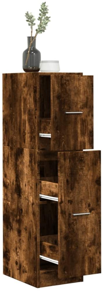 vidaXL Apothekerschrank Räuchereiche 30x41x118 cm Holzwerkstoff 855164 Bild 1