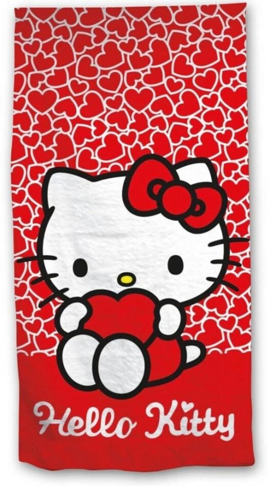 Hello Kitty Strandtuch Hello Kitty Kinder Mikrofaser Handtuch Badetuch 70x140 cm, microfaser Bild 1