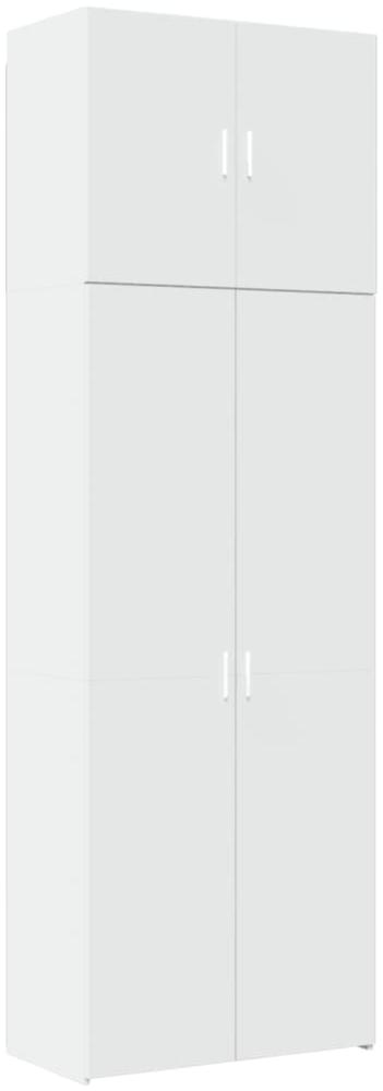 vidaXL Highboard Weiß 80x42,5x249 cm Holzwerkstoff 3281364 Bild 1
