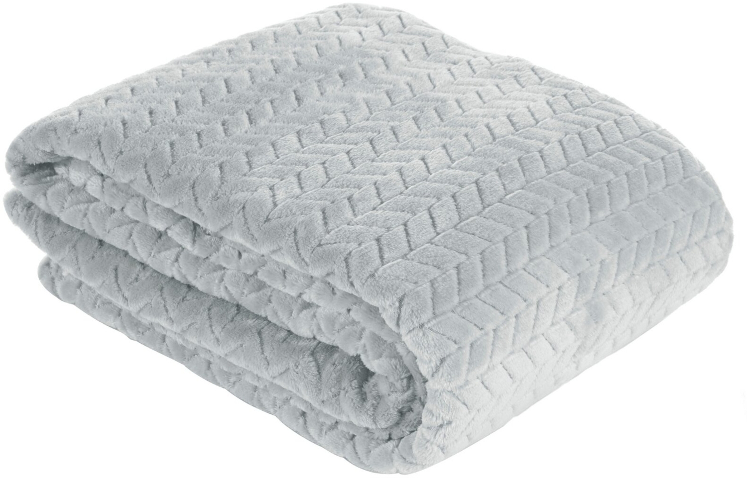 Wohndecke Kuscheldecke Decke MICROFASER Sofadecke Tagesdecke CINDY 220x200 cm silber Bild 1