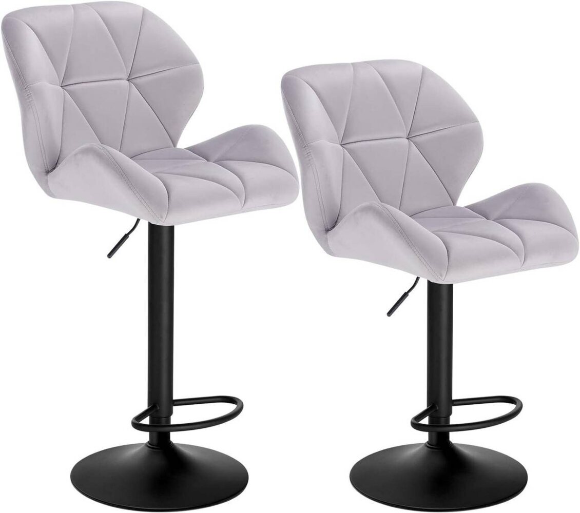 Woltu Barhocker (Set, 2 St), Tresenhocker Designer Hocker mit Rückenlehne Bild 1