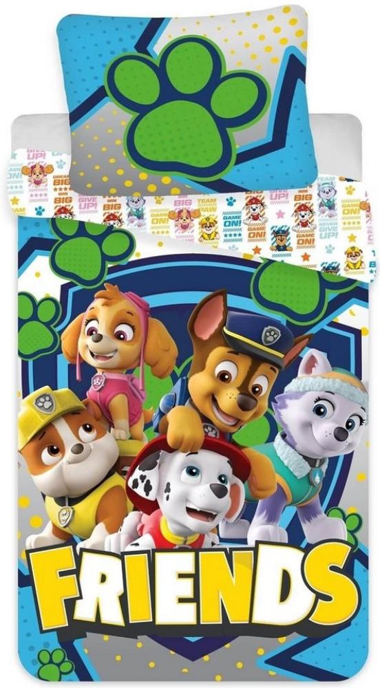 BrandMac Bettwäsche PAW Patrol - FRIENDS - Bettwäsche-Set für Baby & Kleinkind, 100x135, Baumwolle, 100% Baumwolle Bild 1