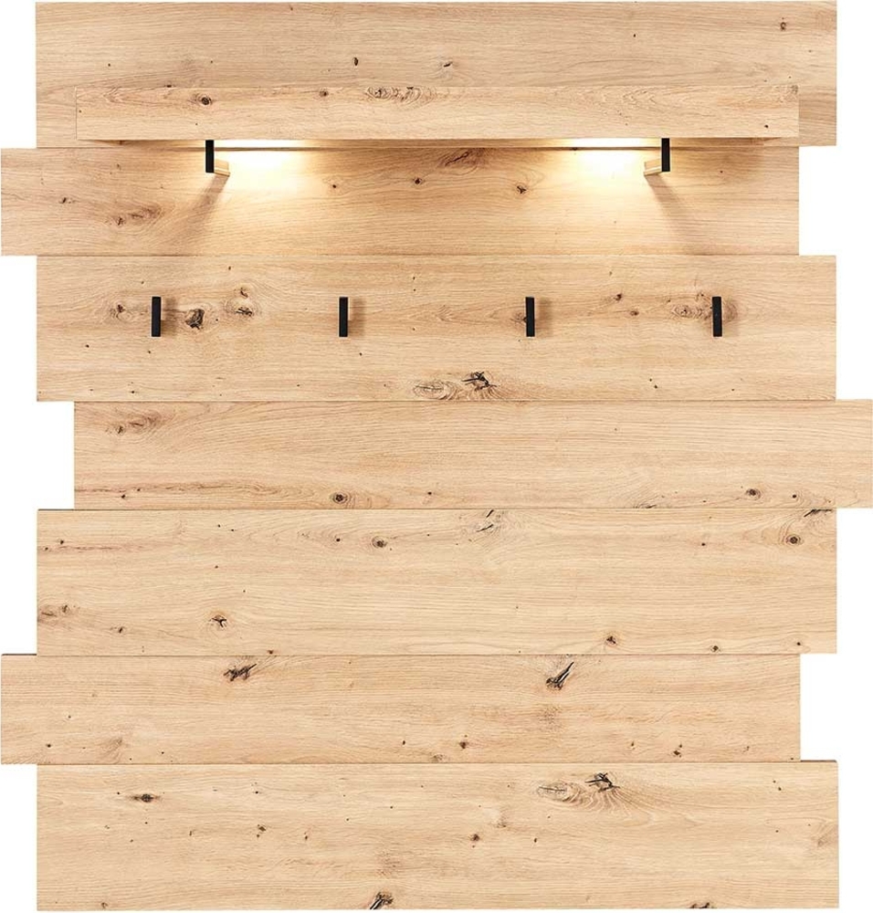 Garderobenpaneel vito Sedeo, Holzwerkstoff, Holzfarben, 120 x 125 x 32 cm Bild 1