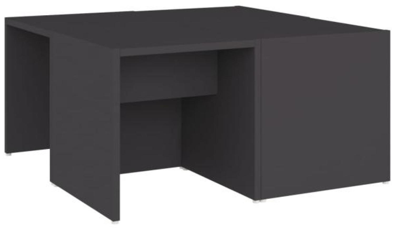 vidaXL Couchtische 4 Stk. Grau 33x33x33 cm Holzwerkstoff 806815 Bild 1