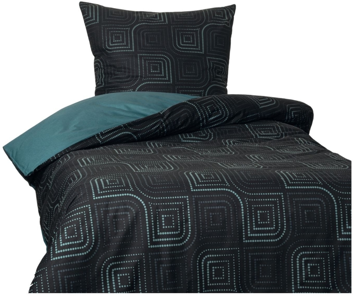 Leonado Vicenti Bettwäsche Baumwolle Wendebettw. 135x200 155x200 155x220 200x200 200x220 240x220, Renforce, 3 teilig, Reaktivdruck für brillante, langanhaltende Farben, elegant-modern Bild 1