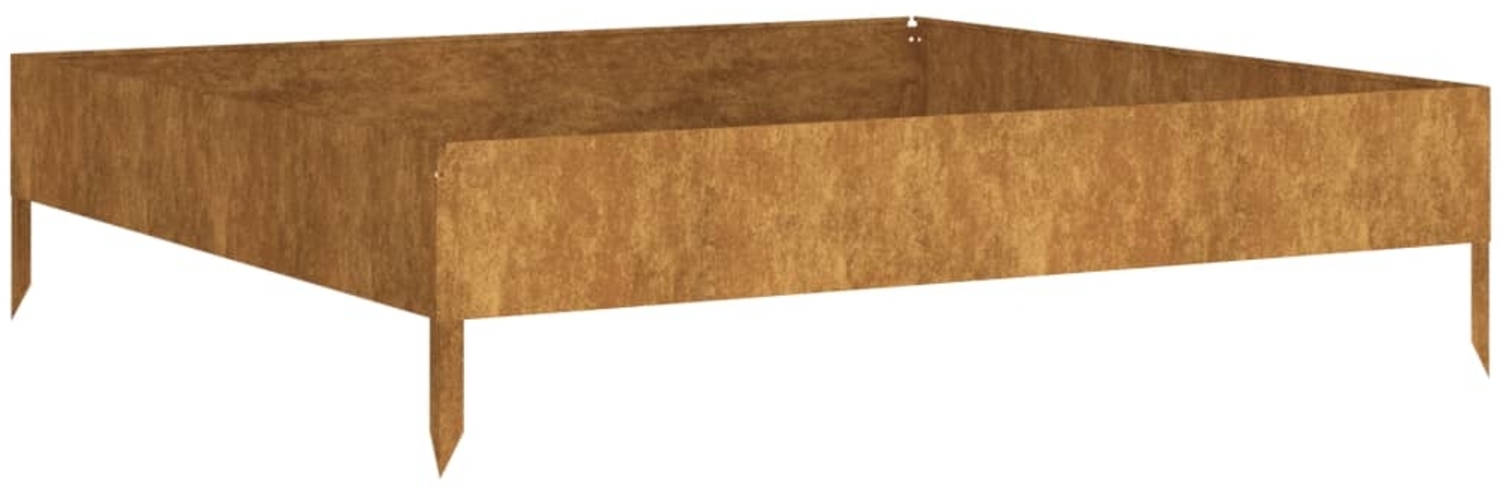 vidaXL Hochbeet 100x100x26 cm Cortenstahl 824514 Bild 1