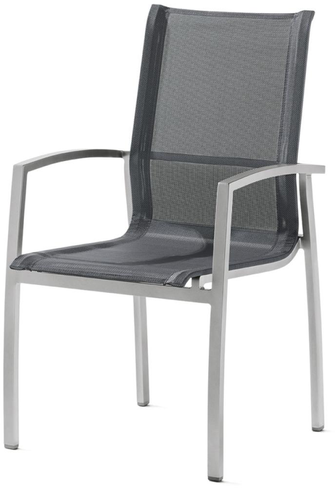 Sieger 323/A-SG Loungemöbel stapelbar, Aluminium Hellgrau 59 x 99 x 62 cm Bild 1