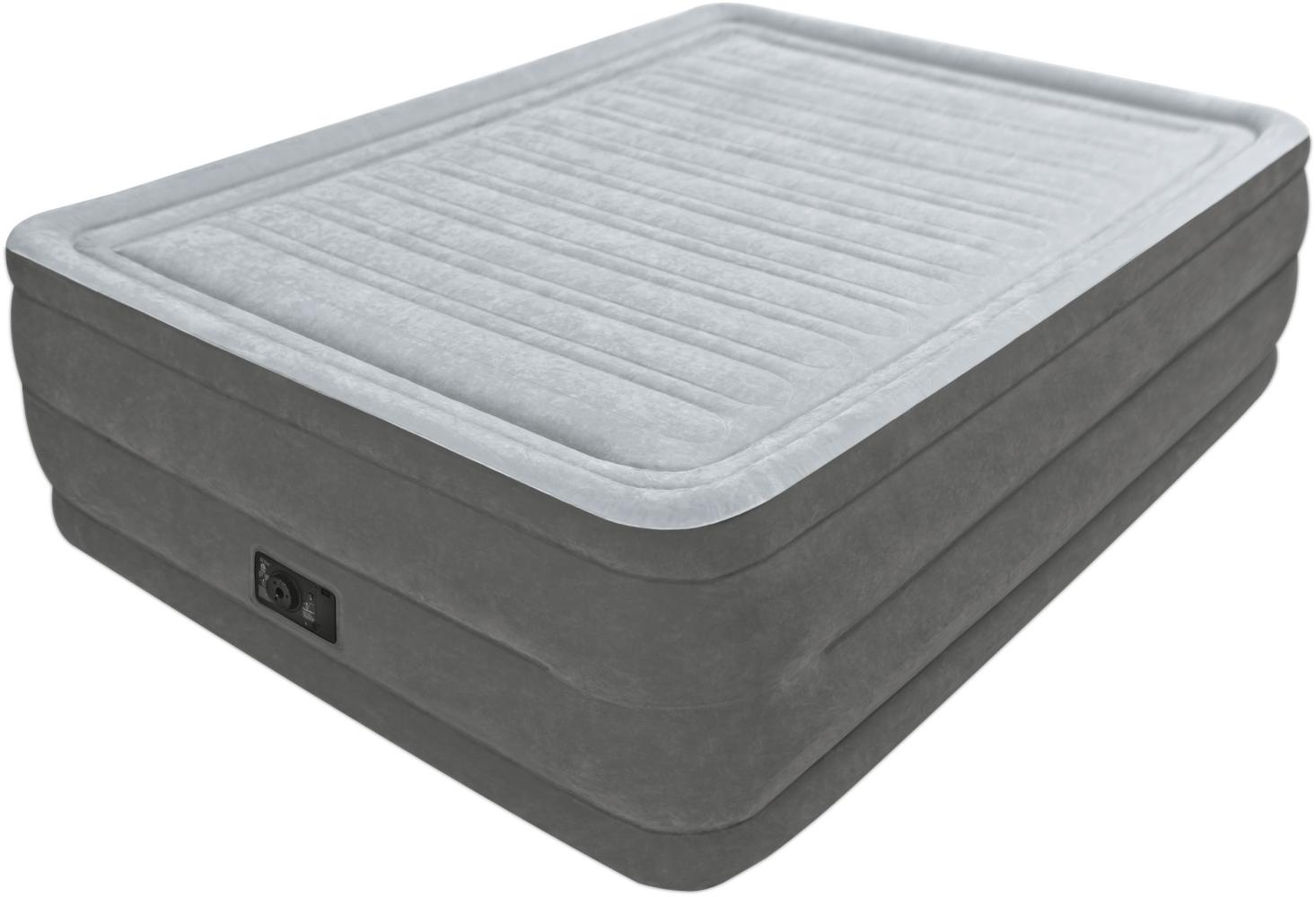 Intex 'Comfort-Plush Queen' Luftbett mit integrierter Luftpumpe, 203 x 152 x 56 cm Bild 1