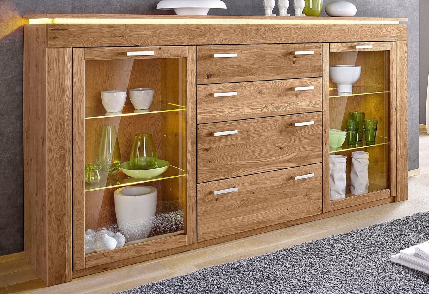 VOGL Möbelfabrik Highboard, Breite 222 cm Bild 1