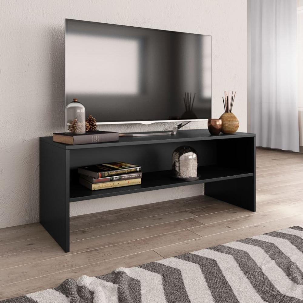 TV-Board >297719< (LxBxH: 100 x 40 x 40 cm) in Schwarz - 100 x 40 x 40 (LxBxH) Bild 1
