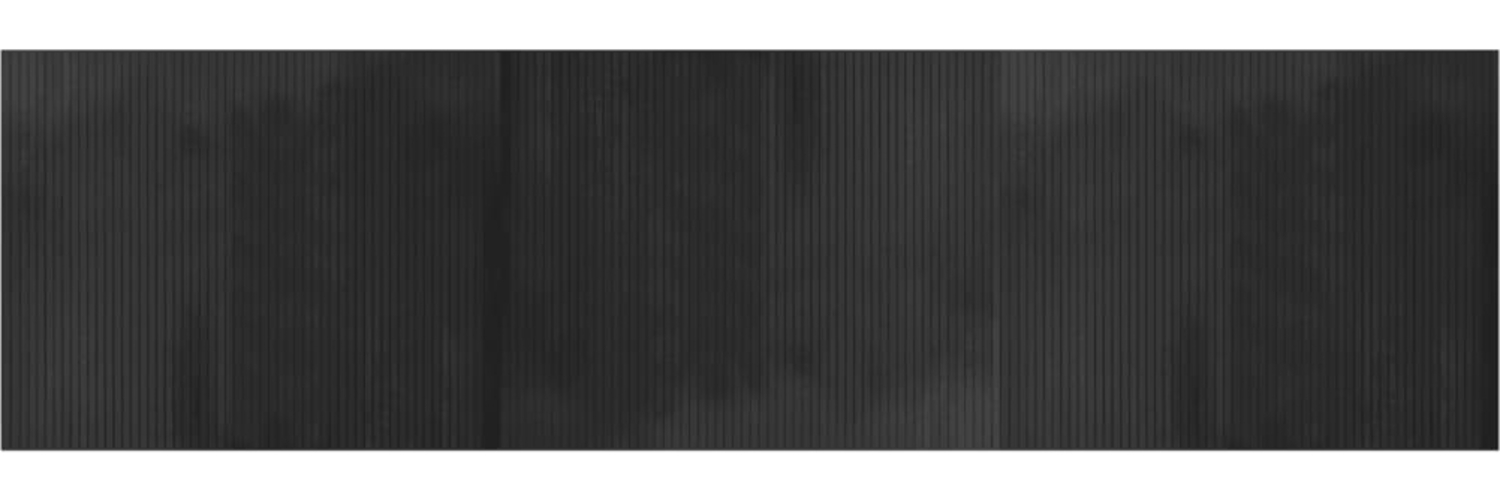 vidaXL Teppich Rechteckig Grau 80x300 cm Bambus 376784 Bild 1