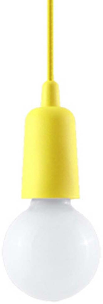 Pendelleuchte, Gelb, H 90 cm, 1-flammig, PVC Bild 1