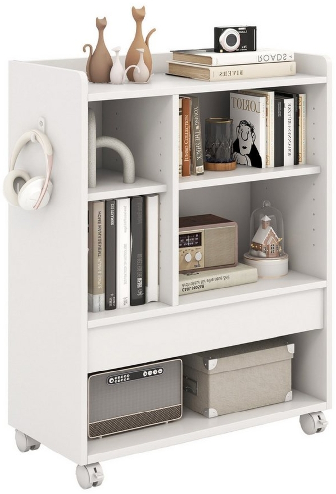 KOMFOTTEU Sideboard, mobiler Aktenschrank, Rollcontainer mit Schublade Bild 1