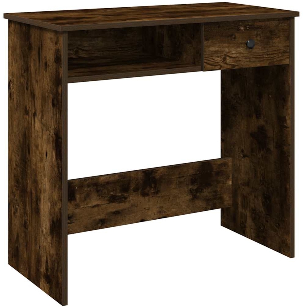 vidaXL Schreibtisch Räuchereiche 80x40x75 cm Holzwerkstoff 860476 Bild 1