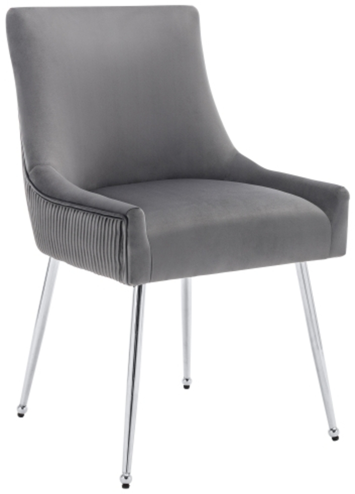 ComfortXL Esszimmerstuhl M1521, Holzwerkstoff, Grau, 54x87x58cm Bild 1