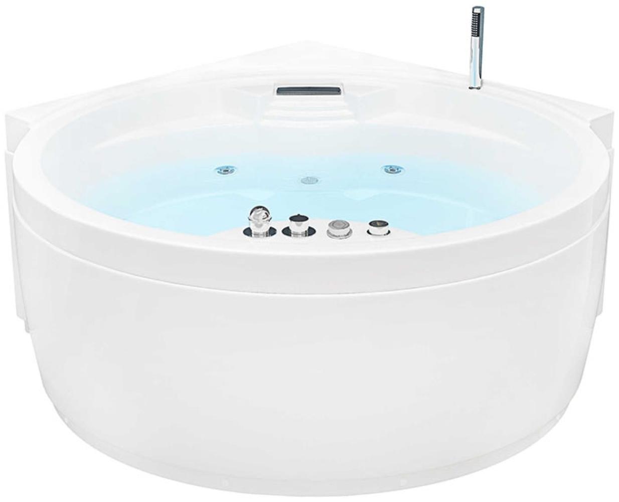 HOME DELUXE Whirlpool Badewanne mit Wasserfall GALOS - 149 x 149 cm Bild 1