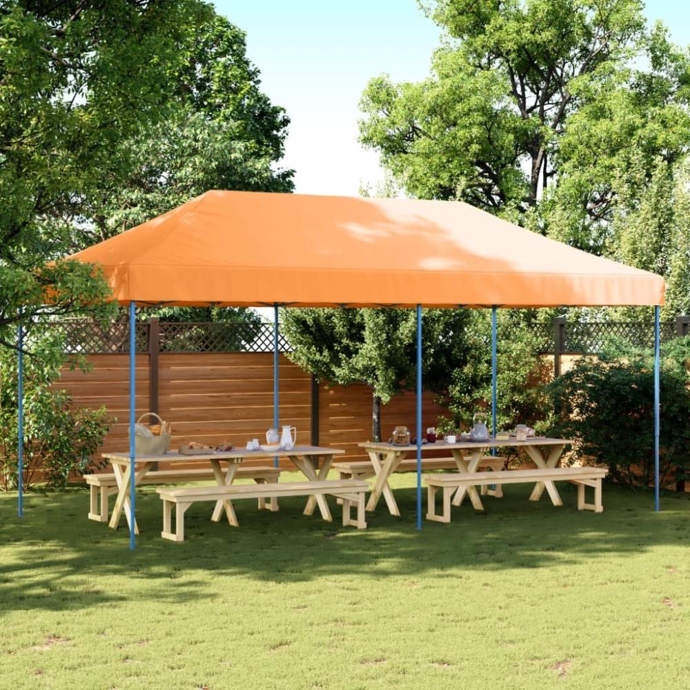 vidaXL Partyzelt Faltbar Pop-Up Orange 580x292x315 cm 4004937 Bild 1