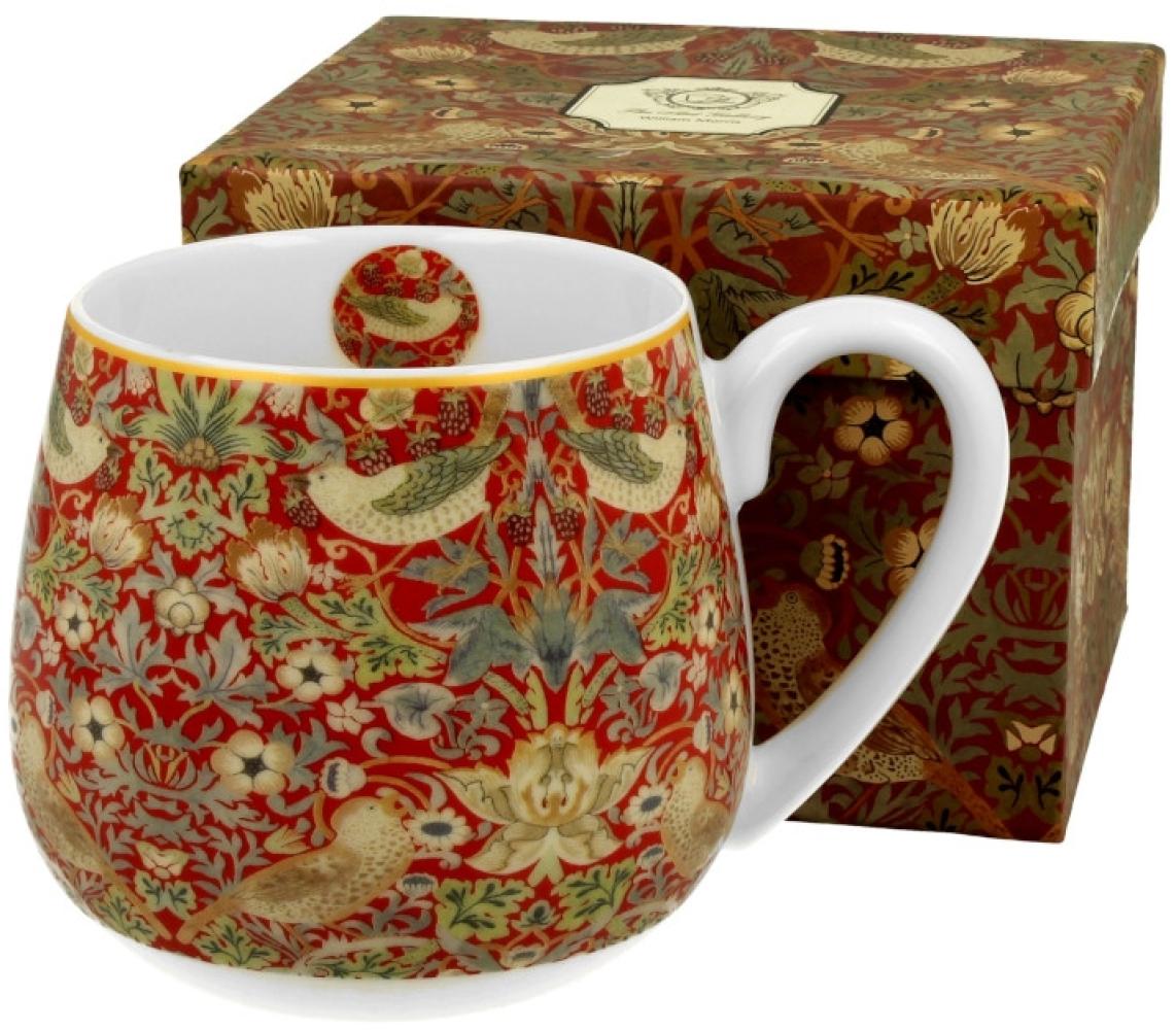 DUO ART GALLERY Fassbecher 430 ml STRAWBERRY THIEF RED New Bone China Porzellan Bild 1