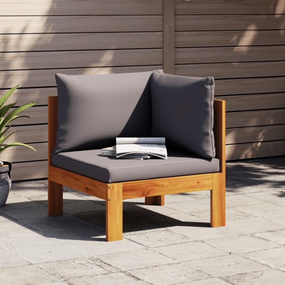 vidaXL Garten-Ecksofa mit Kissen Massivholz Akazie 367628 Bild 1