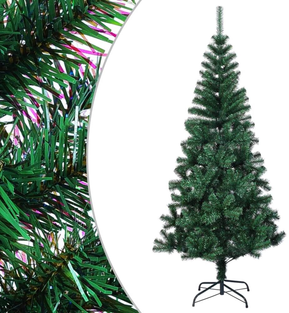 vidaXL Künstlicher Weihnachtsbaum Schillernde Spitzen Grün 210 cm PVC 344641 Bild 1