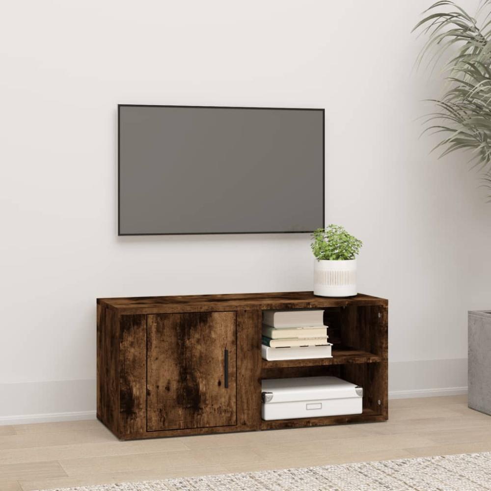 vidaXL TV-Schrank Räuchereiche 80x31,5x36 cm Holzwerkstoff 819446 Bild 1