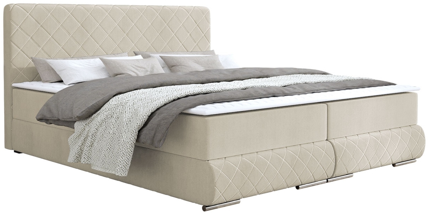 Mirjan24 Boxspringbett Nadori, beige, 180 x 200 cm Bild 1