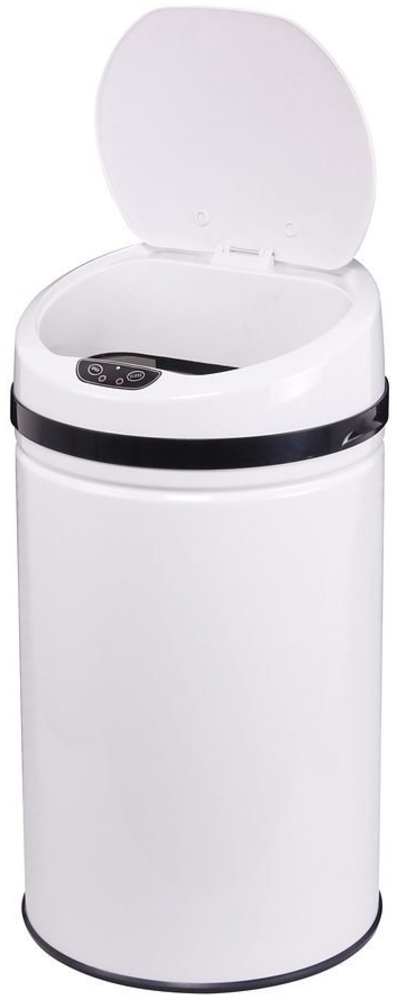Echtwerk 'Inox' Abfalleimer mit Infrarot-Sensor, Edelstahl, 30 Liter, Weiß Bild 1