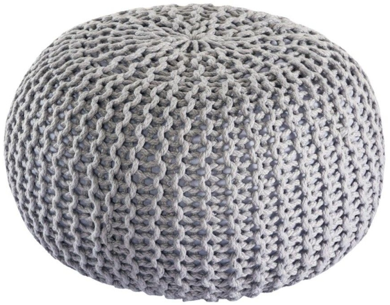 Pouf PREMIUM ø45cm Sitzhocker Strickpouf Innen Terrasse Pool Garten nachhalti... Bild 1