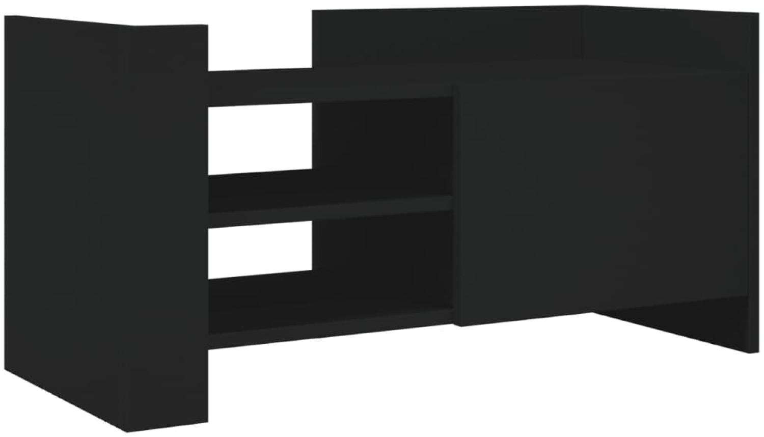 vidaXL TV-Schrank Schwarz 80x35x40 cm Holzwerkstoff 848368 Bild 1