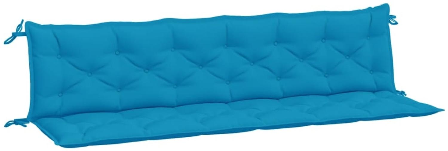 vidaXL Gartenbank-Auflagen 2 Stk. Hellblau 200x50x7 cm Oxford-Gewebe 361739 Bild 1