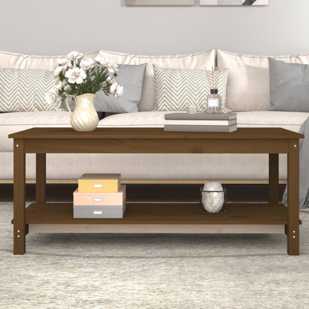Couchtisch Honigbraun 110 x 55 x 45 cm Massivholz Kiefer [822275] Bild 1