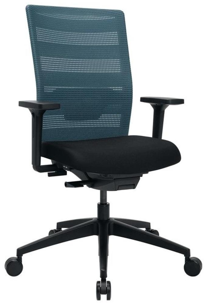 Topstar Bürodrehstuhl Drehstuhl Airwork petrol-Teppichbodenrollen Bild 1