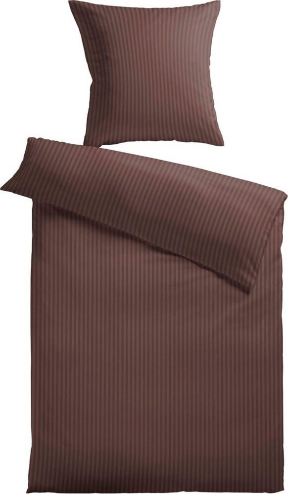 KiNZLER Bettwäsche Damast-Streifen, Damast, 2 teilig, aus Mikrofaser Bild 1
