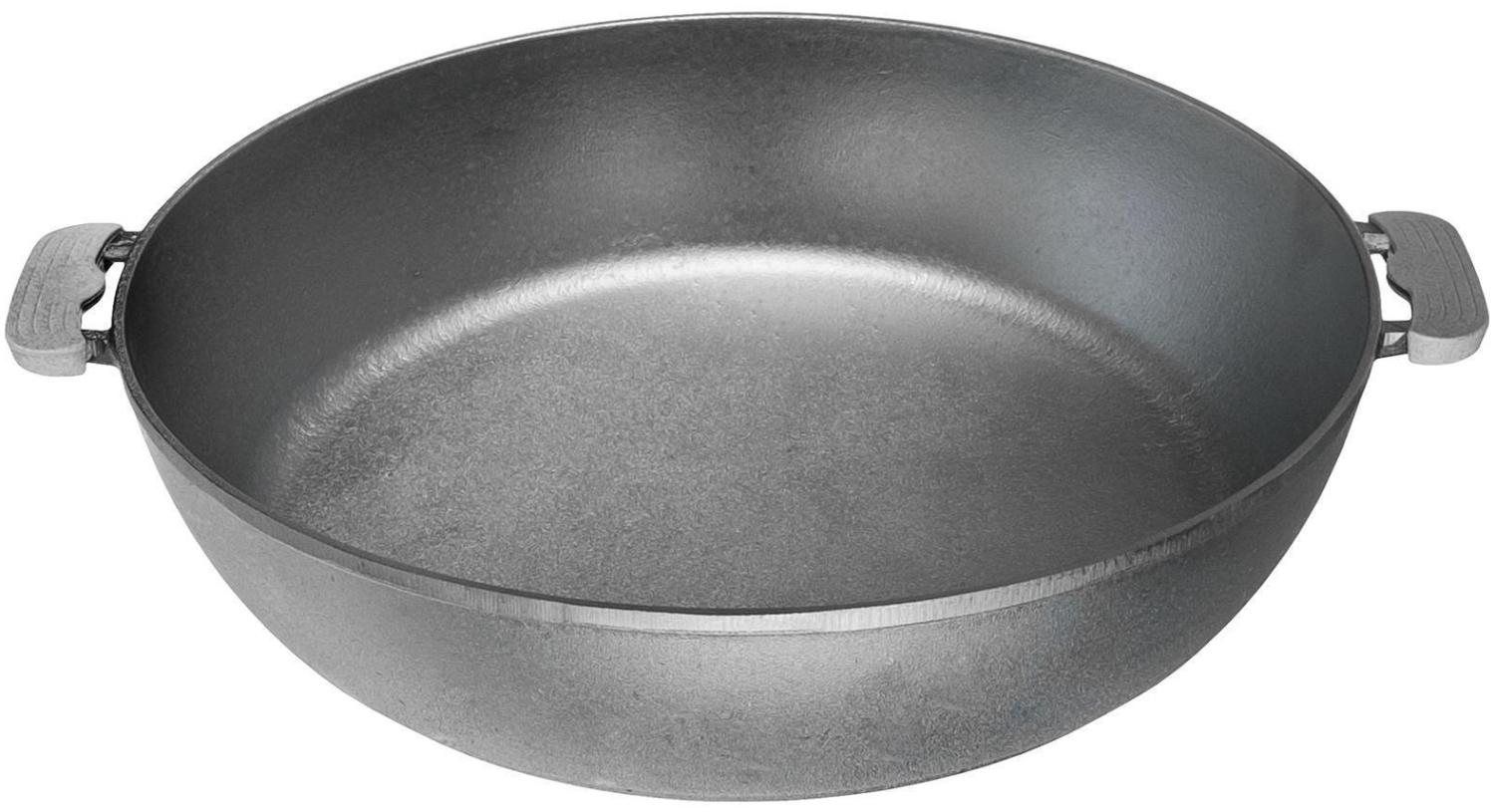 30 cm Bräter Bratpfanne Servierpfanne Gusseisen Feuerpfanne Schmorpfanne Bild 1