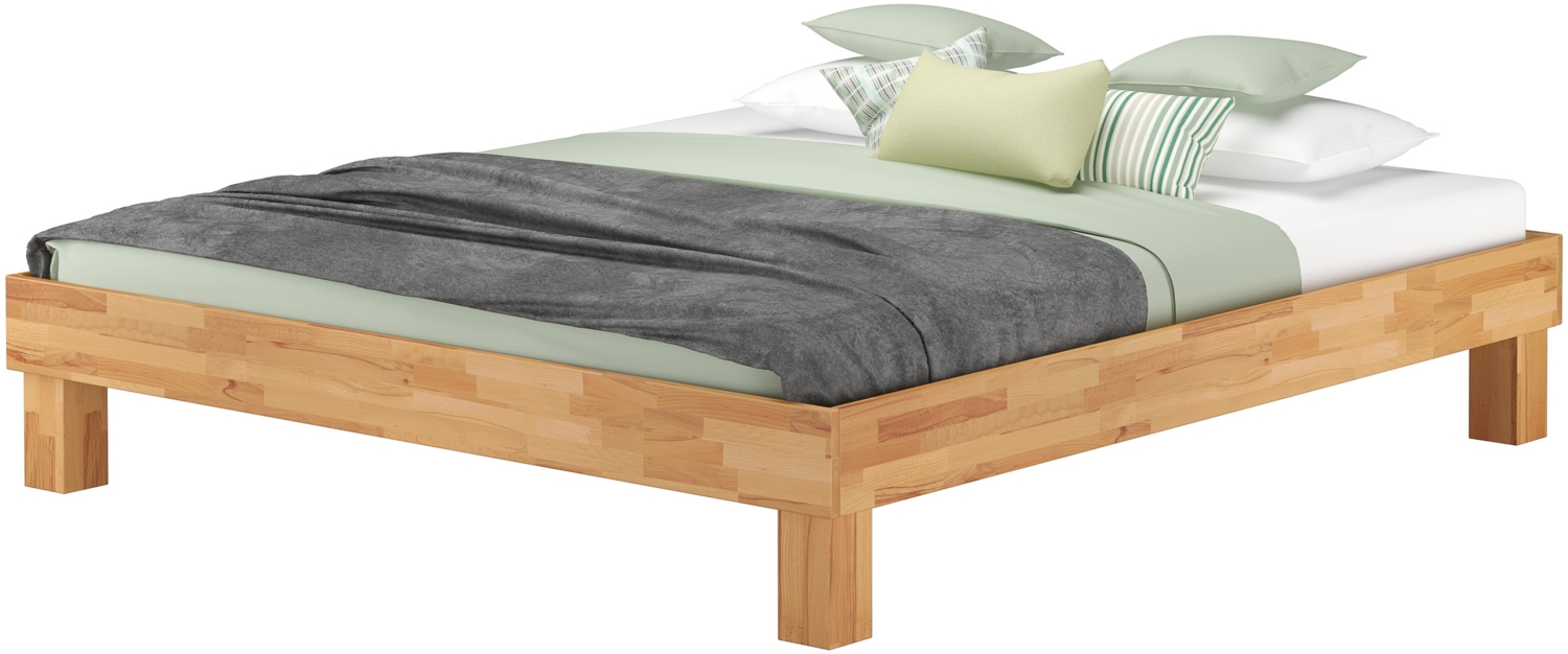 Erst-Holz Kingsize Doppelbett 200x200 Buche Bettrahmen Holzbett V-60. 87-20 ohne Zubehör Bild 1