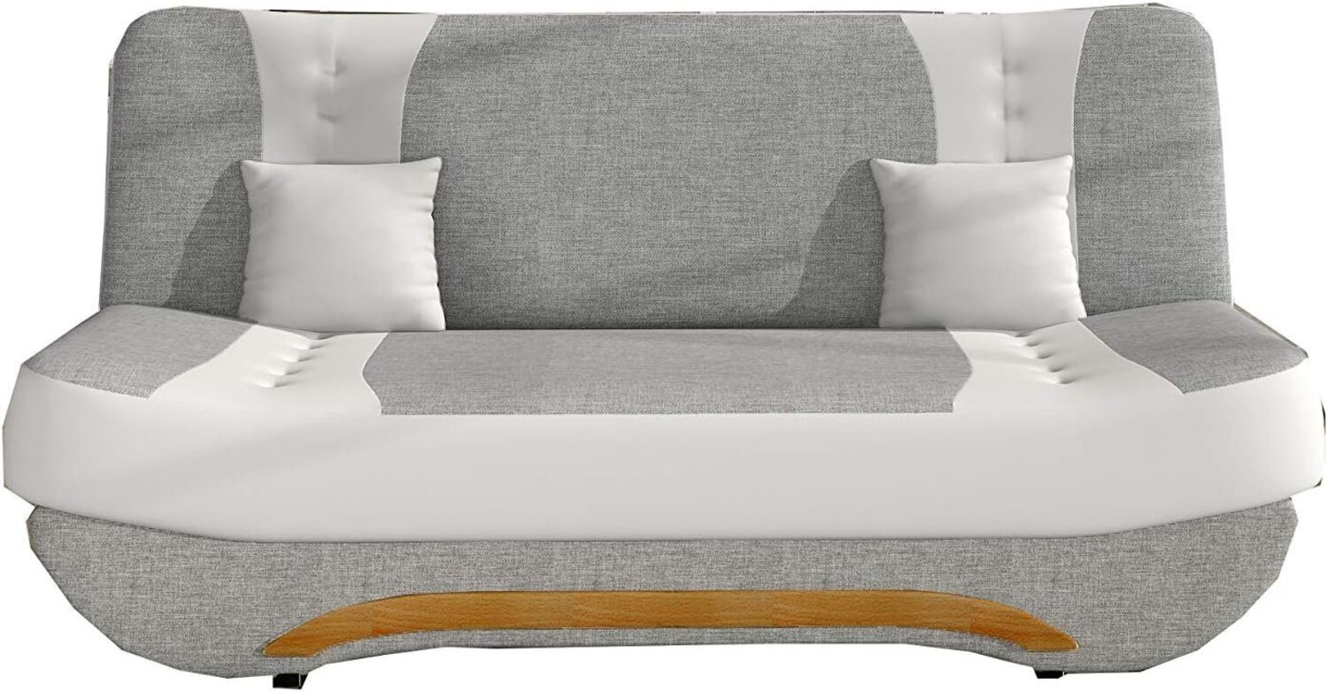 MOEBLO Schlafsofa Feba, Couch für Wohnzimmer Sofagarnitur Polstersofa Kippsofa Klappsofa Click-Clack, mit Schlaffunktion und Bettkasten Bild 1