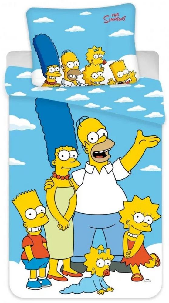 Tinisu Bettwäsche Simpsons Bettwäsche - weiche Baumwolle 140x200 cm Kissen und Decke Bild 1